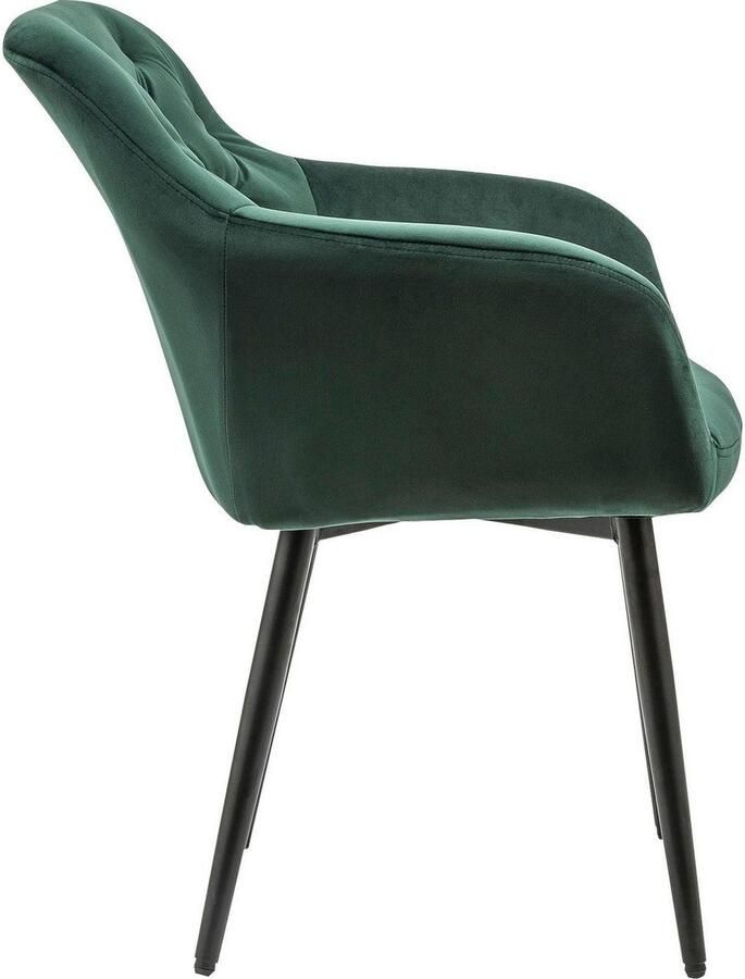 SalesFever Eetkamerstoel Coventry Komfortabler Polstertuhl im eleganten Stil met knoopstiksels - Foto 2