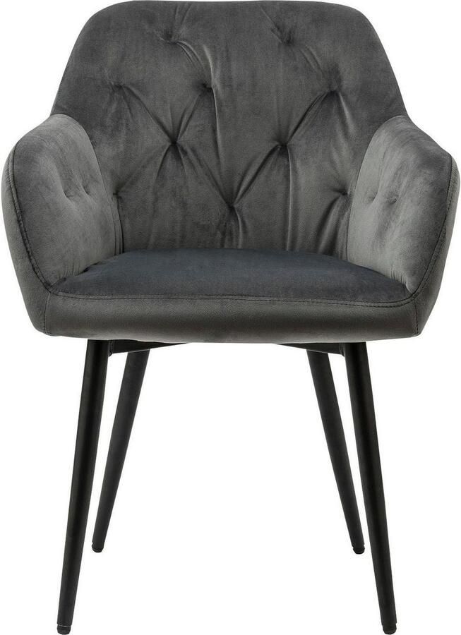 SalesFever Eetkamerstoel Coventry Komfortabler Polstertuhl im eleganten Stil met knoopstiksels - Foto 4