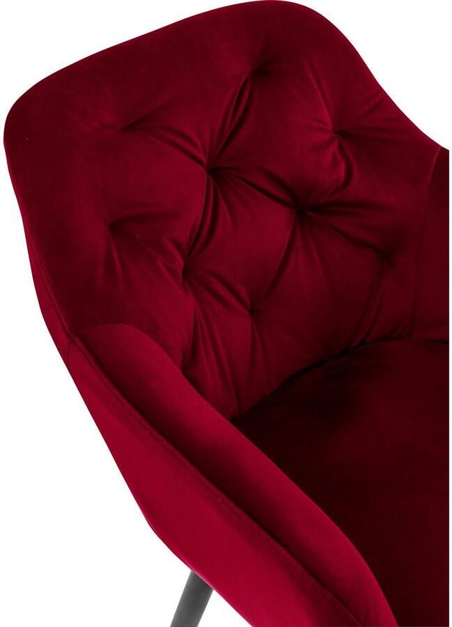 SalesFever Eetkamerstoel Coventry Komfortabler Polstertuhl im eleganten Stil met knoopstiksels - Foto 3