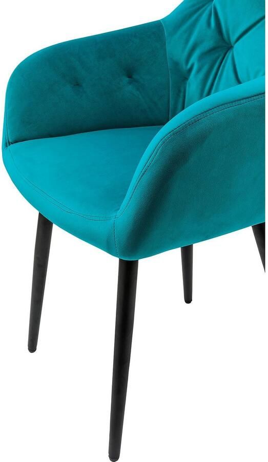 SalesFever Eetkamerstoel Coventry Komfortabler Polstertuhl im eleganten Stil met knoopstiksels - Foto 7