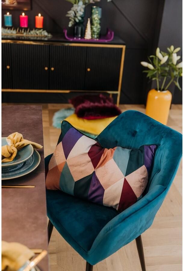 SalesFever Eetkamerstoel Coventry Komfortabler Polstertuhl im eleganten Stil met knoopstiksels - Foto 6