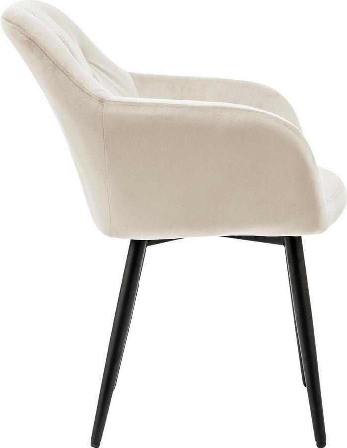 SalesFever Eetkamerstoel Coventry Komfortabler Polstertuhl im eleganten Stil met knoopstiksels - Foto 2