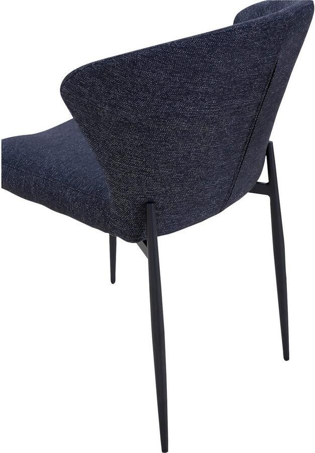 SalesFever Eetkamerstoel Dallas set van 2 met metalen frame b 63 h 87 d 56 cm (set 2 stuks) - Foto 3