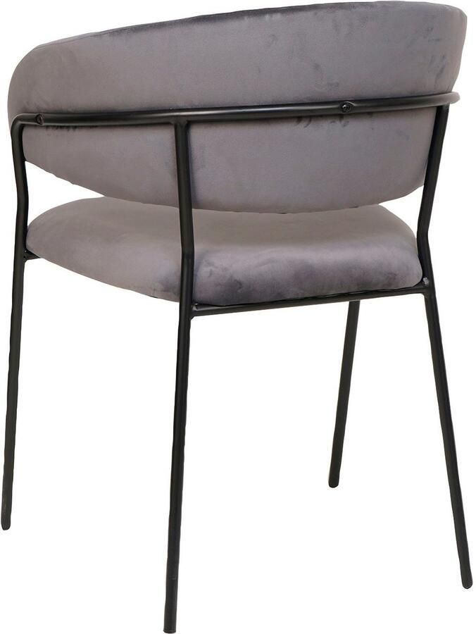 SalesFever Eetkamerstoel Idro Komfortabler Polsterstuhl Afgeronde rugleuning met verticaal stiksel (1 stuk)