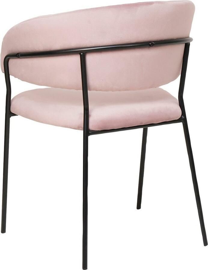 SalesFever Eetkamerstoel Idro Komfortabler Polsterstuhl Afgeronde rugleuning met verticaal stiksel (1 stuk) - Foto 2