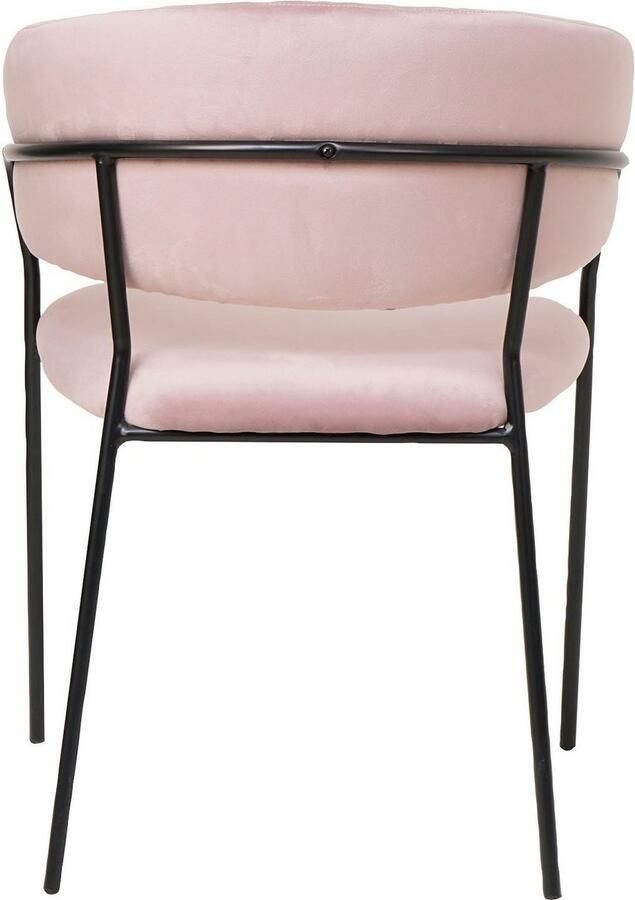 SalesFever Eetkamerstoel Idro Komfortabler Polsterstuhl Afgeronde rugleuning met verticaal stiksel (1 stuk) - Foto 6