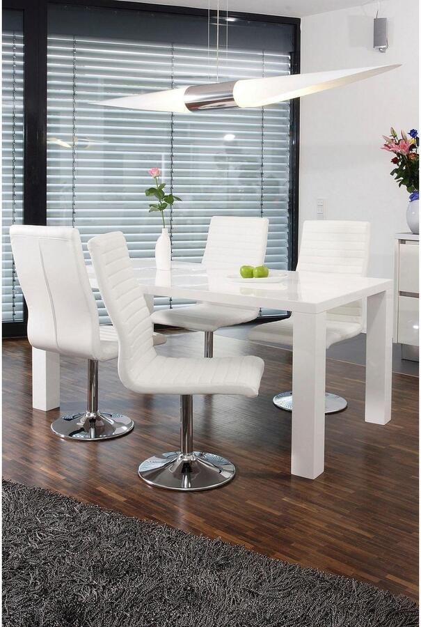 SalesFever Eetkamerstoel Komfortabler Armlehnstuhl zum Relaxen met draaifunctie (set 4 stuks) - Foto 5