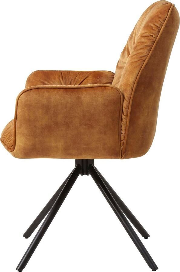 SalesFever Eetkamerstoel Ottawa fauteuil: toevluchtsoord in de eetkamer 360° draaibare eetkamerstoel met armleuningen (1 stuk) - Foto 7