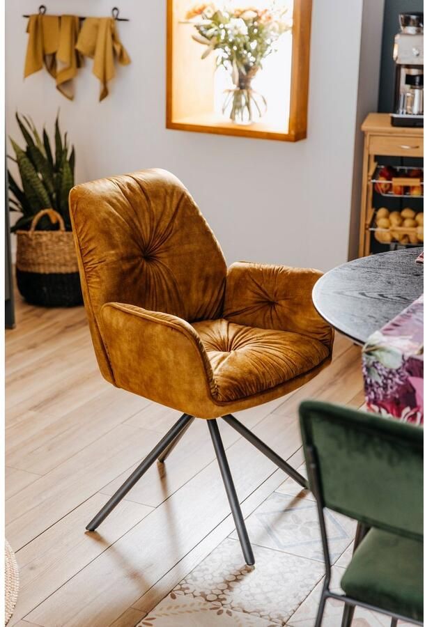 SalesFever Eetkamerstoel Ottawa Armlehnstuhl: Rückzugsort im Esszimmer Eetkamerstoel 360° draaifunctie draaistoel armleuningstoel (1 stuk) - Foto 5