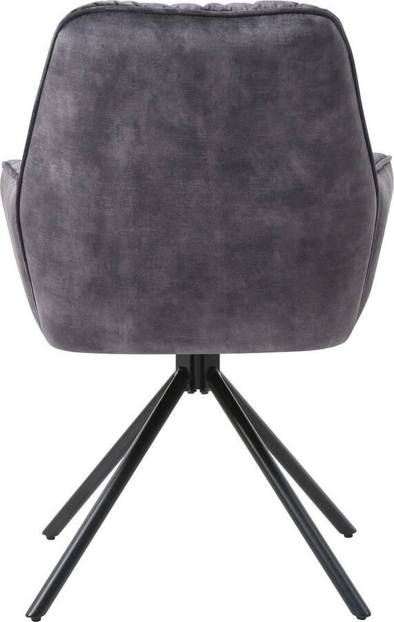 SalesFever Eetkamerstoel Ottawa fauteuil: toevluchtsoord in de eetkamer 360° draaibare eetkamerstoel met armleuningen (1 stuk) - Foto 7
