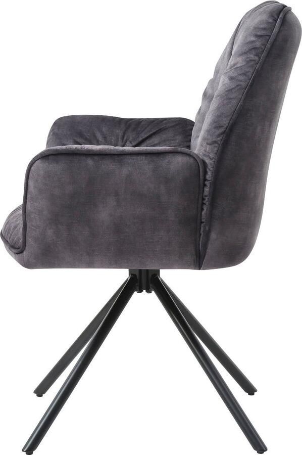 SalesFever Eetkamerstoel Ottawa Armlehnstuhl: Rückzugsort im Esszimmer Eetkamerstoel 360° draaifunctie draaistoel armleuningstoel (1 stuk) - Foto 5