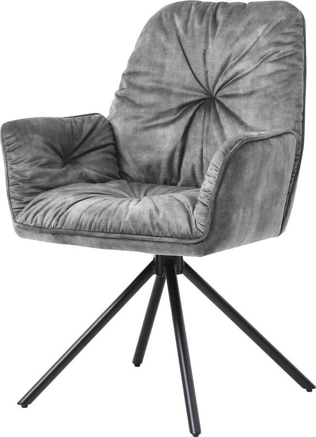 SalesFever Eetkamerstoel Ottawa Armlehnstuhl: Rückzugsort im Esszimmer Eetkamerstoel 360° draaifunctie draaistoel armleuningstoel (1 stuk)