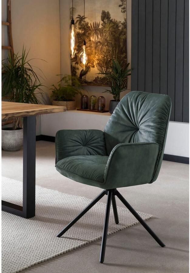 SalesFever Eetkamerstoel Ottawa Armlehnstuhl: Rückzugsort im Esszimmer Eetkamerstoel 360° draaifunctie draaistoel armleuningstoel (1 stuk) - Foto 3