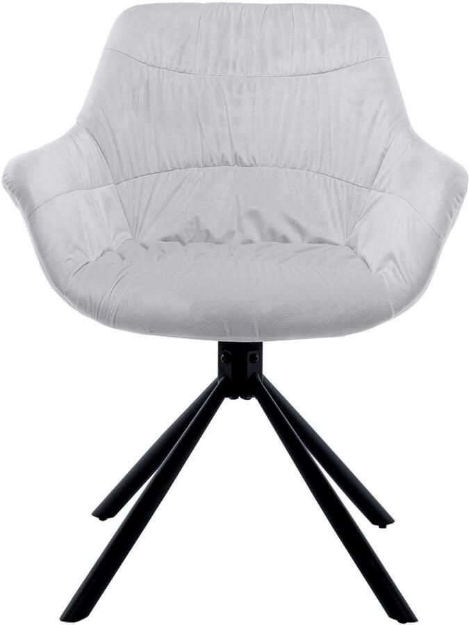 SalesFever Eetkamerstoel Rimini Armlehnstuhl: Sitzkomfort fürs Esszimmer Eetkamerstoel achterkant met honingraatstepping 360° draaifunctie (1 stuk) - Foto 4