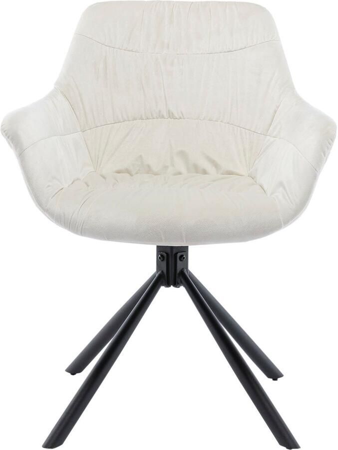 SalesFever Eetkamerstoel Rimini Armlehnstuhl: Sitzkomfort fürs Esszimmer Eetkamerstoel achterkant met honingraatstepping 360° draaifunctie (1 stuk) - Foto 3