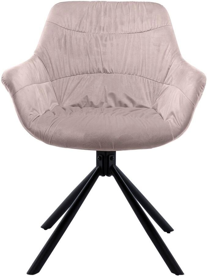 SalesFever Eetkamerstoel Rimini Armlehnstuhl: Sitzkomfort fürs Esszimmer Eetkamerstoel achterkant met honingraatstepping 360° draaifunctie (1 stuk) - Foto 4