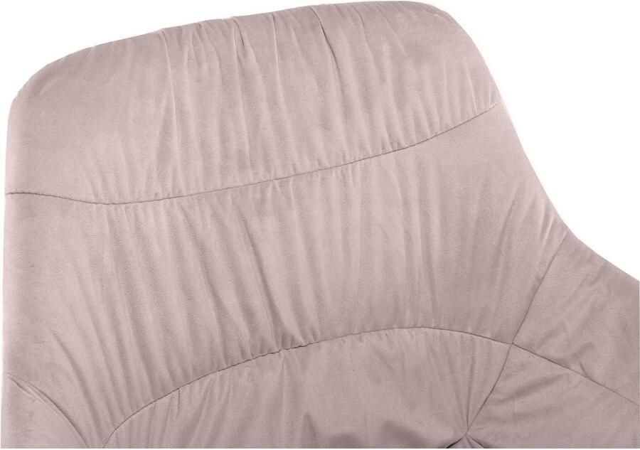 SalesFever Eetkamerstoel Rimini fauteuil: zitcomfort voor de eetkamer Eetkamerstoel achterkant met honingraatstepping 360° draaifunctie (1 stuk) - Foto 9