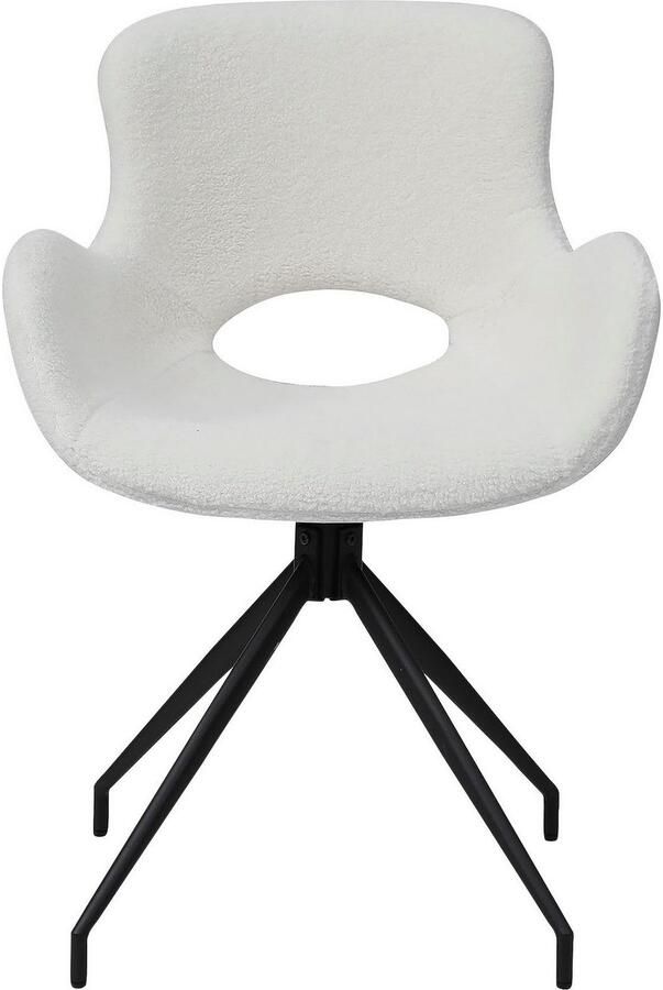 SalesFever Eetkamerstoel Stijlvol 180° draaiplaat onder de zitting met rug cut-out - Foto 5