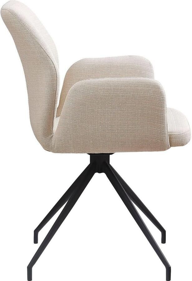 SalesFever Eetkamerstoel Taormina Armlehnstuhl Eetkamerstoel met 180° draaifunctie (1 stuk) - Foto 3