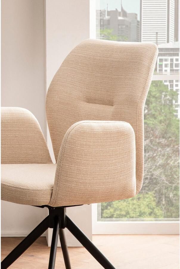 SalesFever Eetkamerstoel Taormina Armlehnstuhl Eetkamerstoel met 180° draaifunctie (1 stuk) - Foto 4