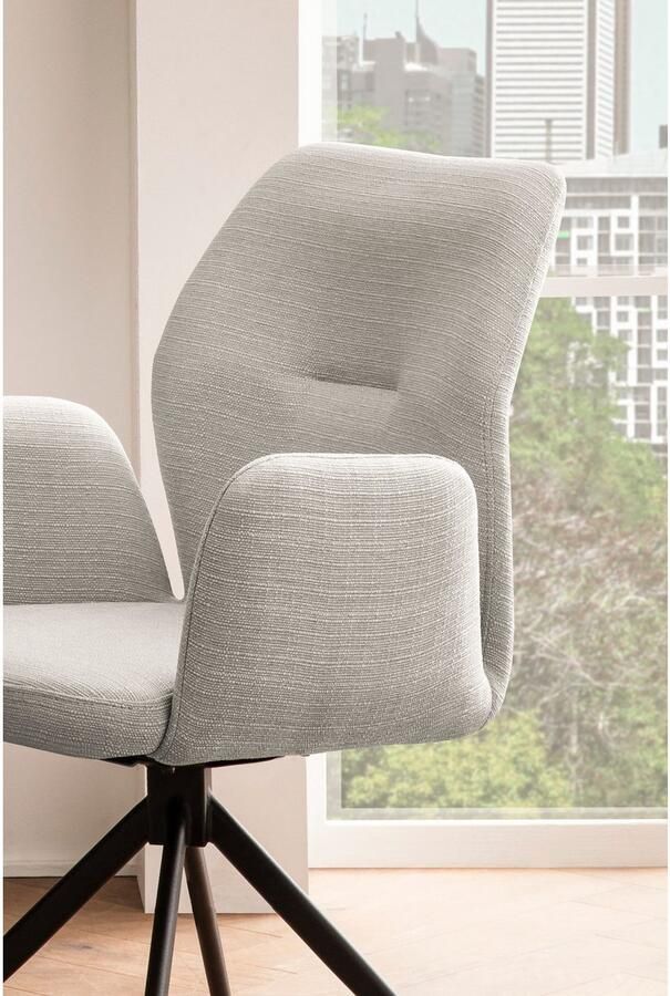 SalesFever Eetkamerstoel Taormina Armlehnstuhl Eetkamerstoel met 180° draaifunctie (1 stuk) - Foto 3