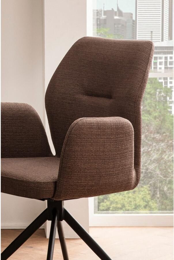 SalesFever Eetkamerstoel Taormina Armlehnstuhl Eetkamerstoel met 180° draaifunctie (1 stuk) - Foto 5