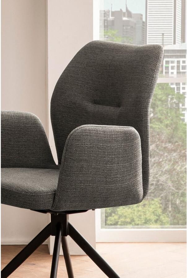 SalesFever Eetkamerstoel Taormina Armlehnstuhl Eetkamerstoel met 180° draaifunctie (1 stuk) - Foto 3