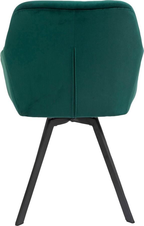 SalesFever Eetkamerstoel Toronto Stuhl Stilvoller Armlehnstuhl mit Steppungen Eetkamerstoel 360° draaiplateau onder de zitplaats (1 stuk) - Foto 7