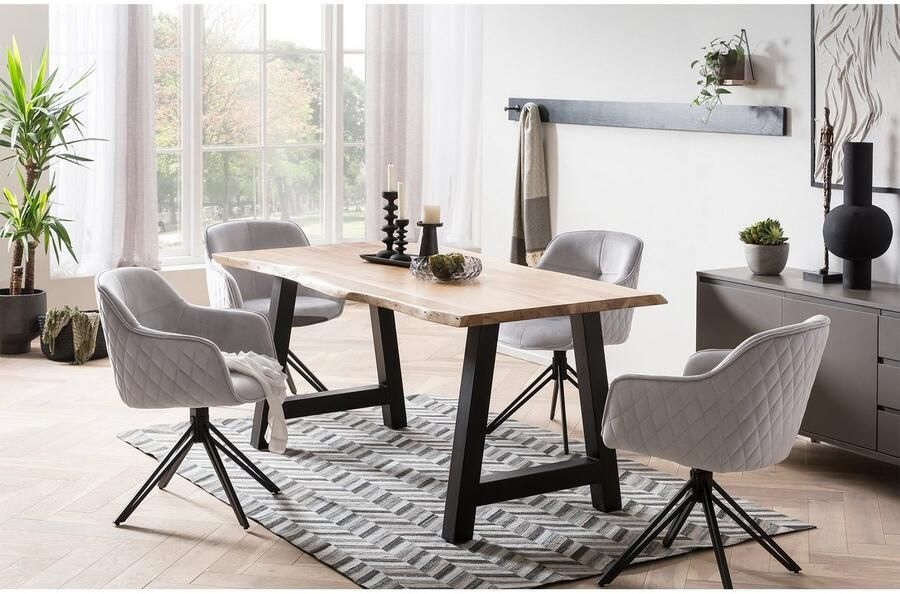 SalesFever Stoel met armleuningen Stilvoller Esszimmerstuhl met 360° draaifunctie - Foto 9