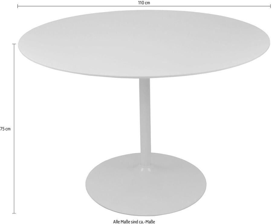 SalesFever Bistrotafel Ronde tafel in charmante stijl Exclusief design in hoogglanslak - Foto 3