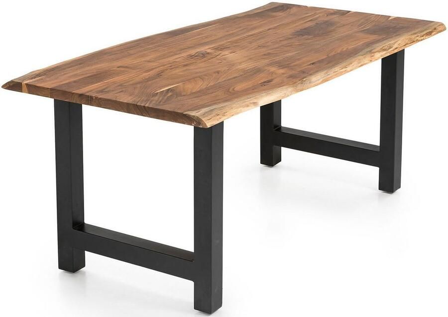 SalesFever Eettafel Minimalistische tafel Geolied en dubbel gewaxed massief hout - Foto 5