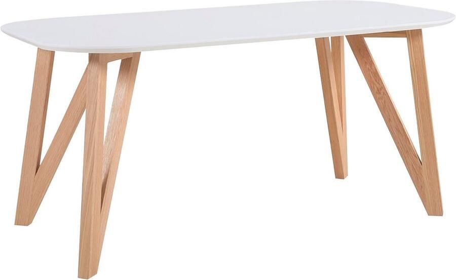 SalesFever Eettafel Solna Stijlvolle tafel voor je huis Massieve eikenhouten haarspeldpoten: natuurlijk designstatement - Foto 6