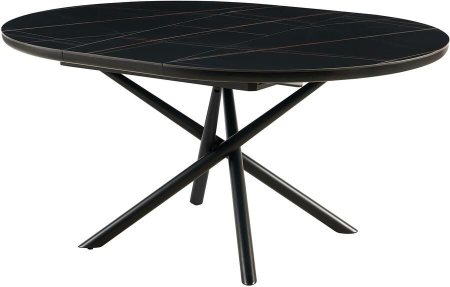 SalesFever Eettafel Stuttgart Esstisch für stilvolles Speisen rond keramiek uitschuifbaar van 120 160 cm - Foto 8