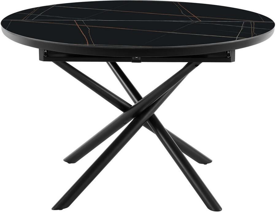 SalesFever Eettafel Stuttgart Esstisch für stilvolles Speisen rond keramiek uitschuifbaar van 120 160 cm - Foto 4