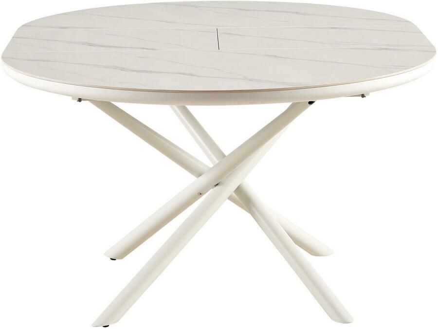 SalesFever Eettafel Stuttgart Esstisch für stilvolles Speisen rond keramiek uitschuifbaar van 120 160 cm - Foto 4