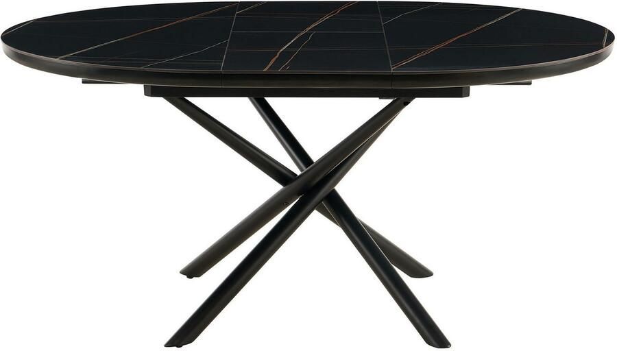 SalesFever Eettafel Stuttgart Esstisch für stilvolles Speisen rond keramiek uitschuifbaar van 120 160 cm - Foto 7