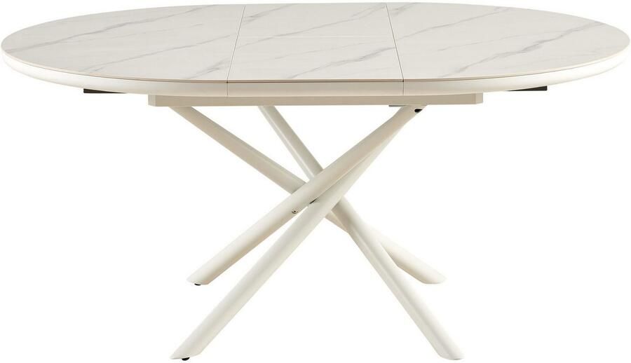 SalesFever Eettafel Stuttgart Esstisch für stilvolles Speisen rond keramiek uitschuifbaar van 120 160 cm - Foto 6