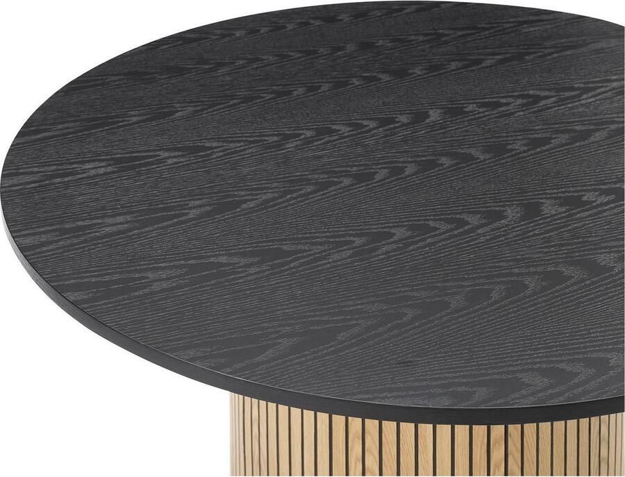 SalesFever Eettafel Torsby Essplatztisch für Familien met geribbelde voet van eikenfineer - Foto 2