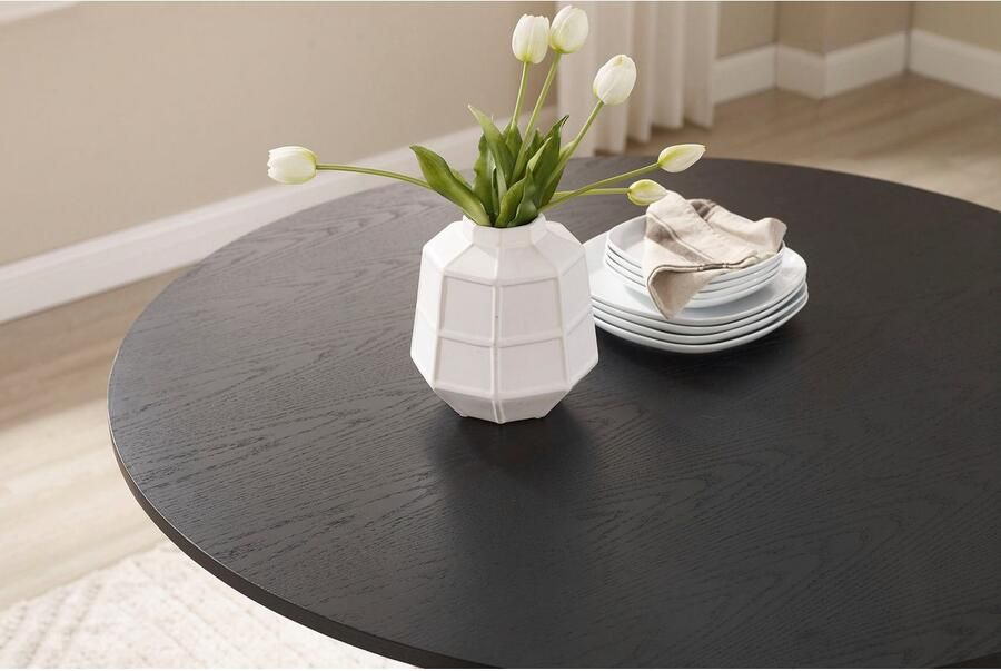 SalesFever Eettafel Torsby Essplatztisch für Familien met geribbelde voet van eikenfineer - Foto 18