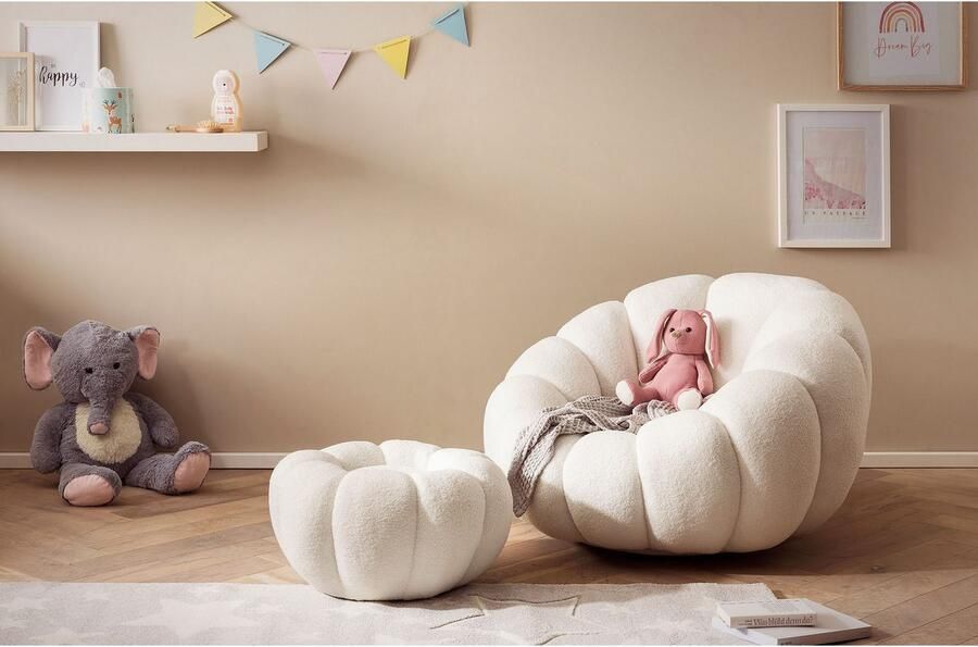 SalesFever Fauteuil Bonn Der elegante Sessel incl. poef en met 360° draaifunctie (set 2 stuks) - Foto 7