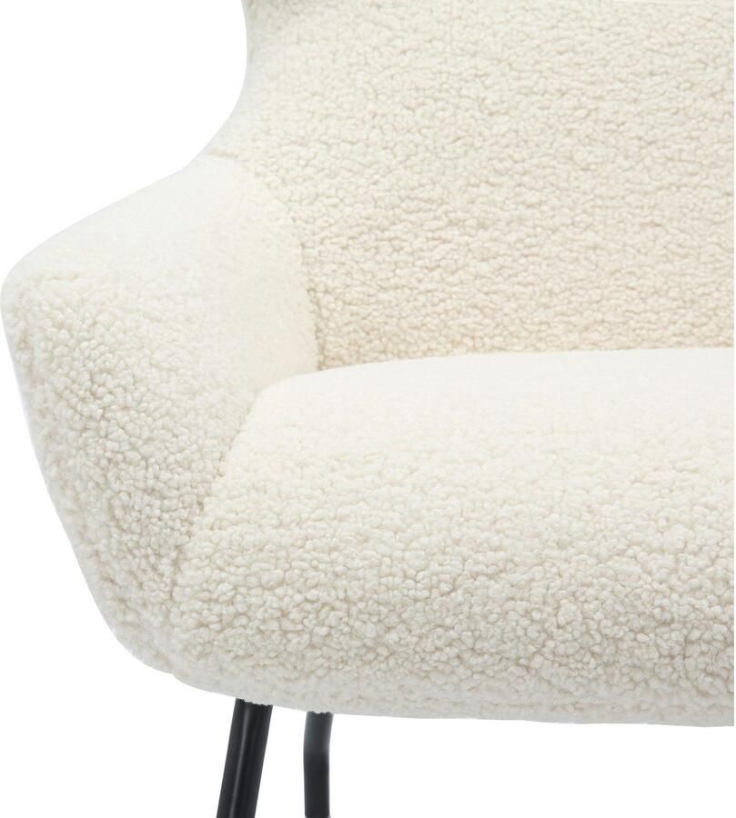 SalesFever Fauteuil Orlando Bequemer Sessel zum Entspannen met bekleding in imitatiebont-look (set 2 stuks) - Foto 6