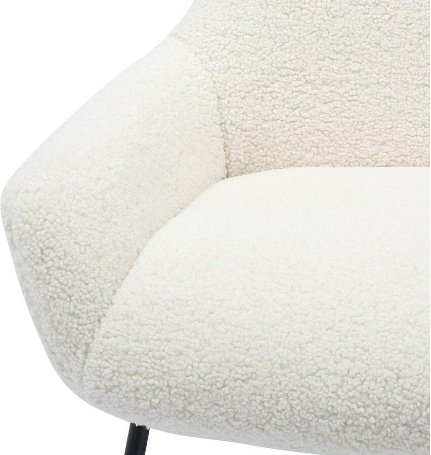 SalesFever Fauteuil Orlando Bequemer Sessel zum Entspannen met bekleding in imitatiebont-look (set 2 stuks) - Foto 5