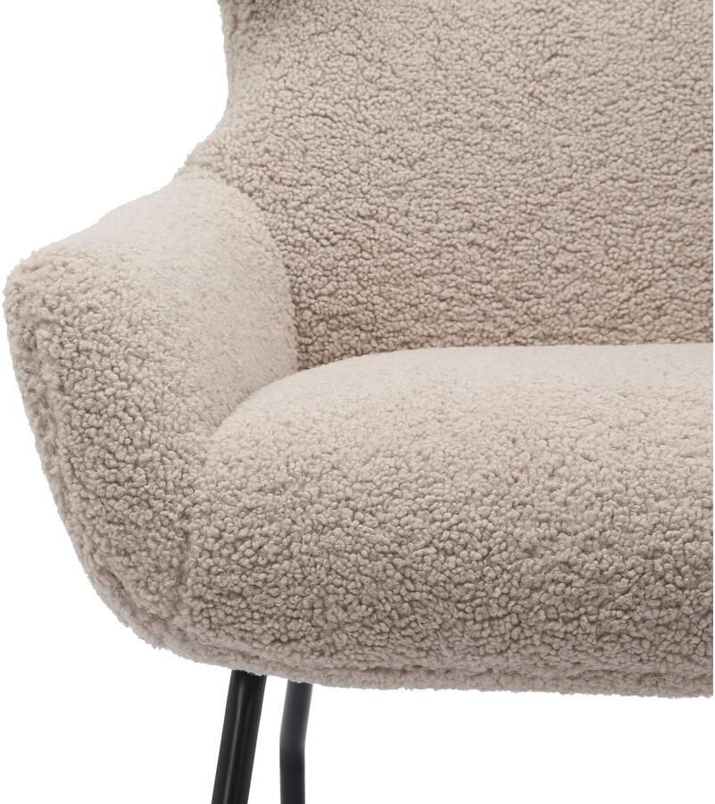 SalesFever Fauteuil Orlando Bequemer Sessel zum Entspannen met bekleding in imitatiebont-look (set 2 stuks) - Foto 6