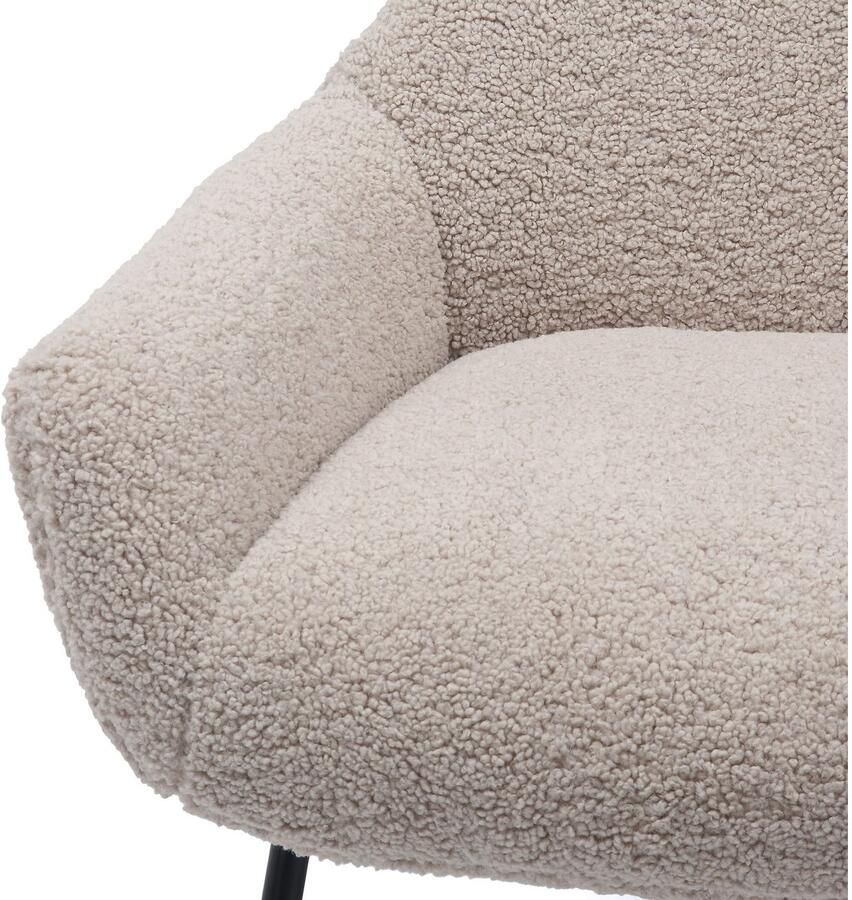 SalesFever Fauteuil Orlando Bequemer Sessel zum Entspannen met bekleding in imitatiebont-look (set 2 stuks) - Foto 5