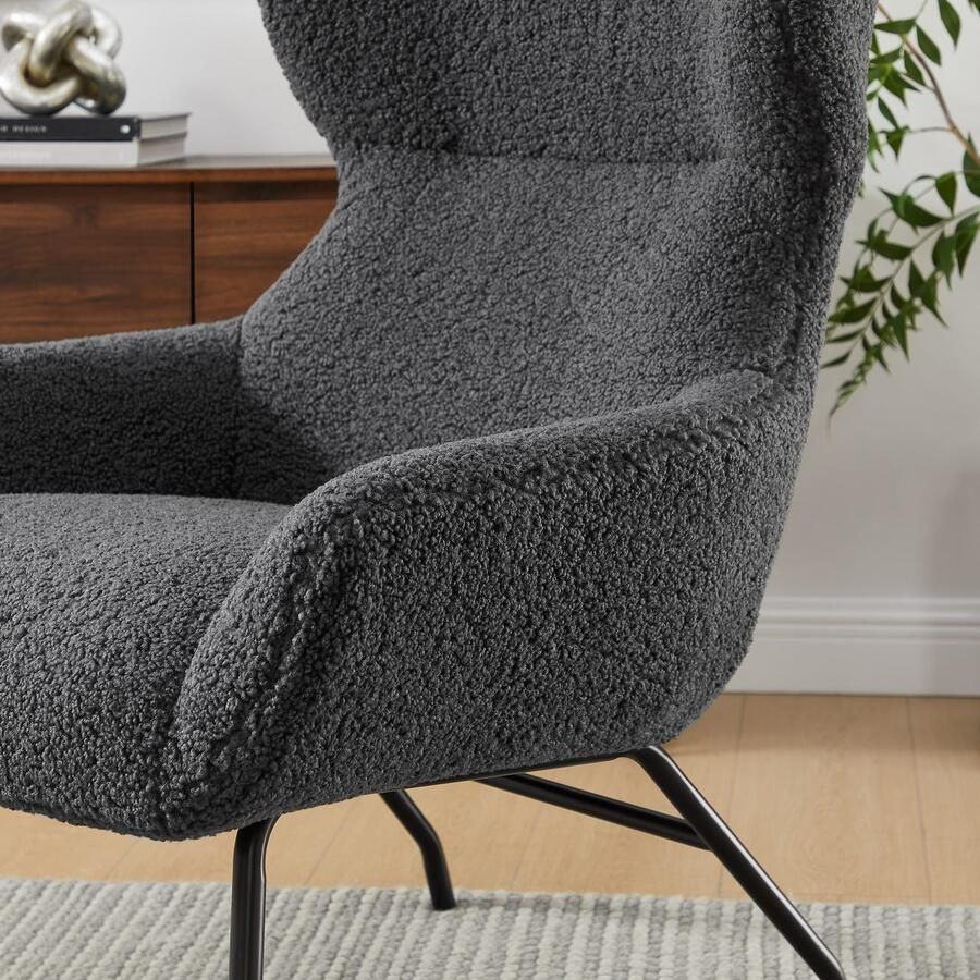SalesFever Fauteuil Orlando Bequemer Sessel zum Entspannen met bekleding in imitatiebont-look (set 2 stuks)