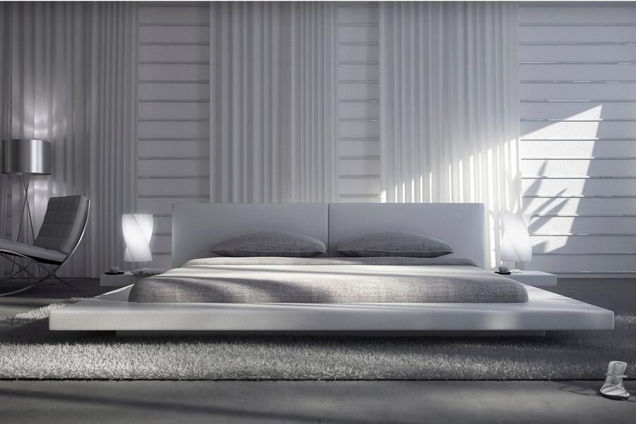 SalesFever Gestoffeerd bed Komfortables Polsterbett für erholsamen Schlaf Design bed in een moderne look lounge bed inclusief nachtkastje - Foto 3