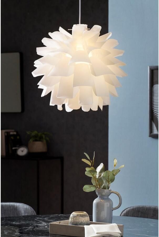 SalesFever Hanglamp Jacob Lampenkap van kunststofelementen in geplooide look (1 stuk) - Foto 2