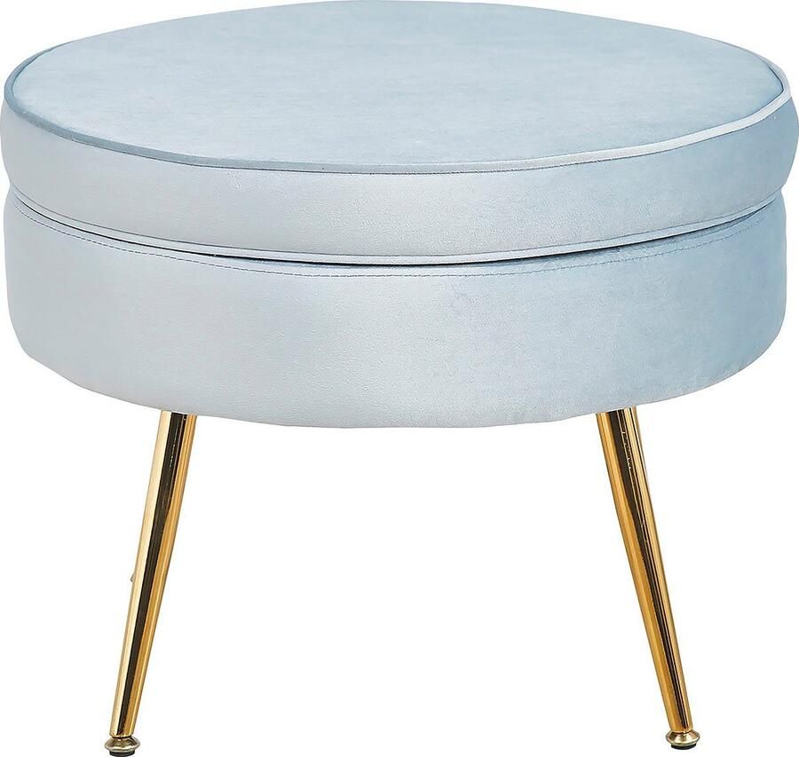 SalesFever Hocker Calm Gepolsterter Hocker mit Charme met hoog zitkussen - Foto 4