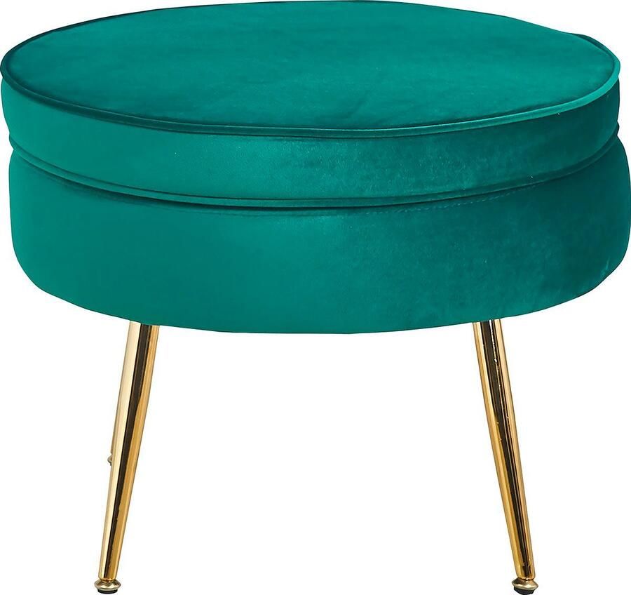 SalesFever Hocker Calm Gestoffeerde kruk met charme - Foto 4