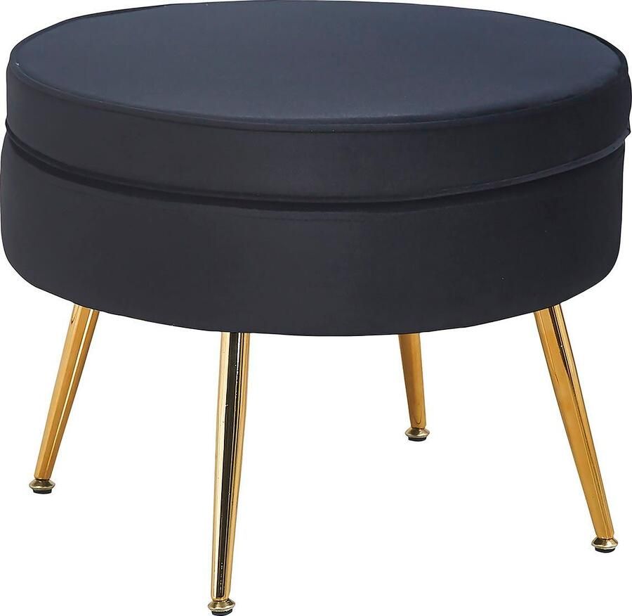 SalesFever Hocker Calm Gestoffeerde kruk met charme - Foto 3